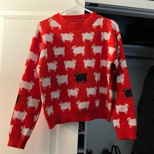 Princess Diana Inspired Black Sheep Sweater